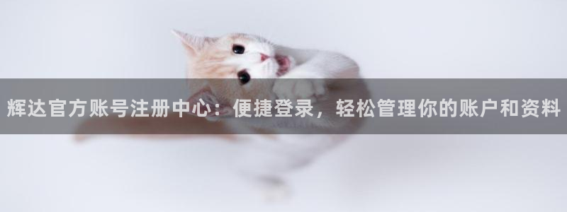 2元彩票主管：辉达官方账号注册中心：便捷登录，轻松管理你的账户和资料