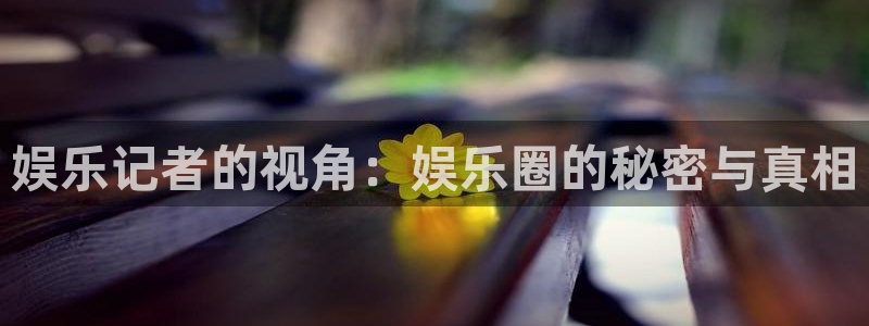 2元彩票体育4：娱乐记者的视角：娱乐圈的秘密与真相